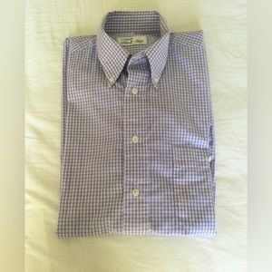 Exclusive Black Tulip Button Down Dress Shortsleeved Shirt - EUC